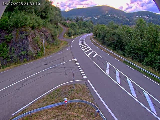 Caméra autoroute France - N66, col du Bussang direction Remiremont
