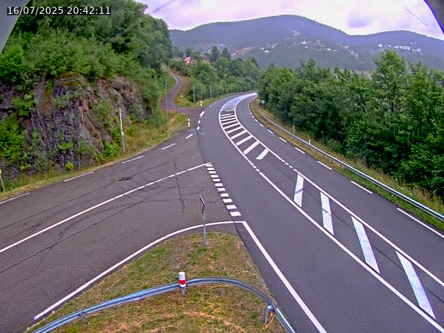 Caméra autoroute France - N66, col du Bussang direction Remiremont