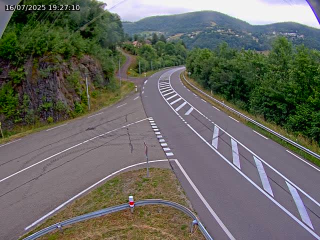 Caméra autoroute France - N66, col du Bussang direction Remiremont