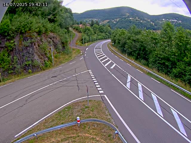 Caméra autoroute France - N66, col du Bussang direction Remiremont