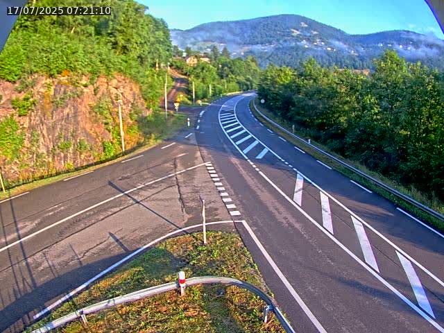 Caméra autoroute France - N66, col du Bussang direction Remiremont