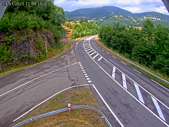 Caméra autoroute France - N66, col du Bussang direction Remiremont