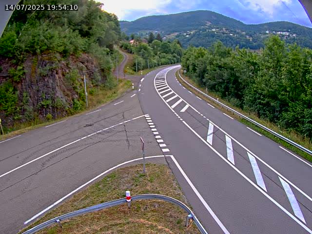 Caméra autoroute France - N66, col du Bussang direction Remiremont