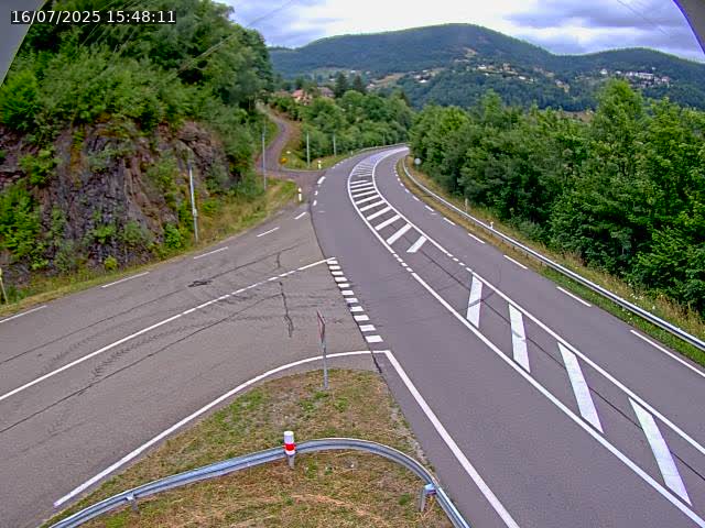 Caméra autoroute France - N66, col du Bussang direction Remiremont