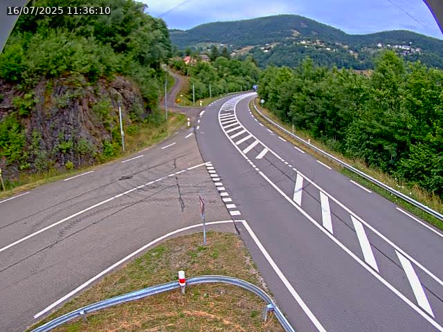 Caméra autoroute France - N66, col du Bussang direction Remiremont