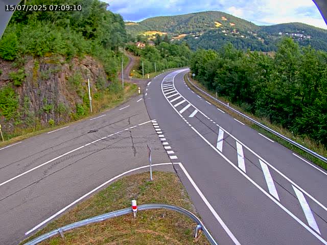 Caméra autoroute France - N66, col du Bussang direction Remiremont