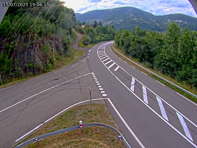 Caméra autoroute France - N66, col du Bussang direction Remiremont