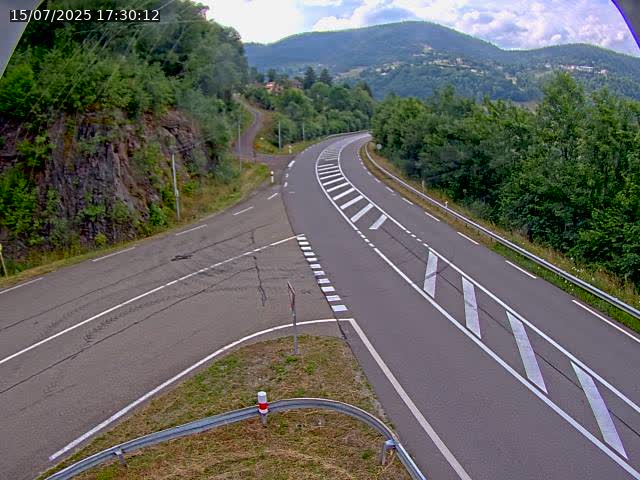 Caméra autoroute France - N66, col du Bussang direction Remiremont