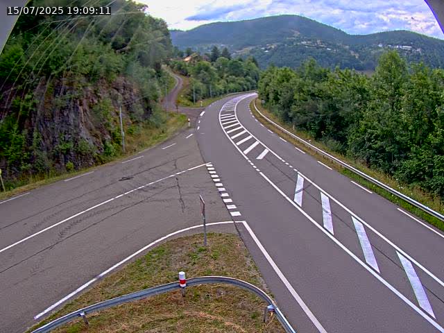 Caméra autoroute France - N66, col du Bussang direction Remiremont