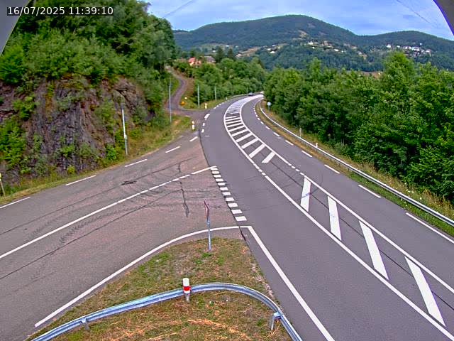 Caméra autoroute France - N66, col du Bussang direction Remiremont