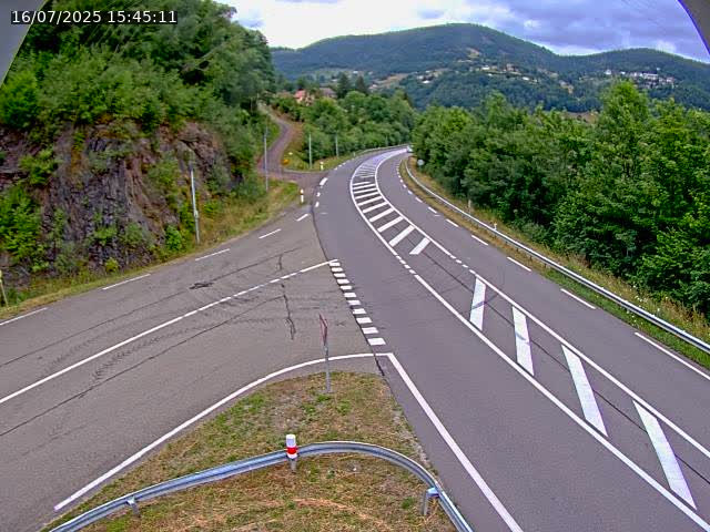 Caméra autoroute France - N66, col du Bussang direction Remiremont