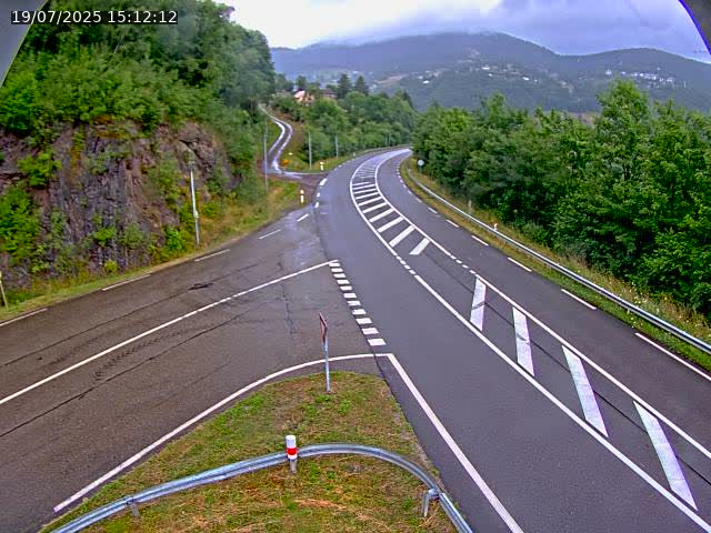 Caméra autoroute France - N66, col du Bussang direction Remiremont