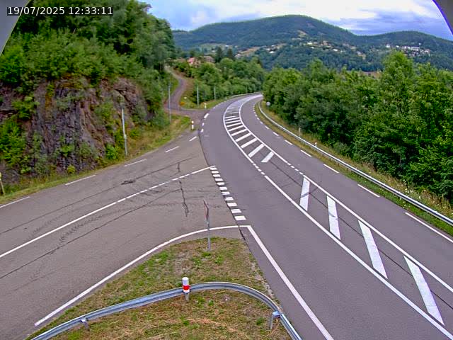 Caméra autoroute France - N66, col du Bussang direction Remiremont