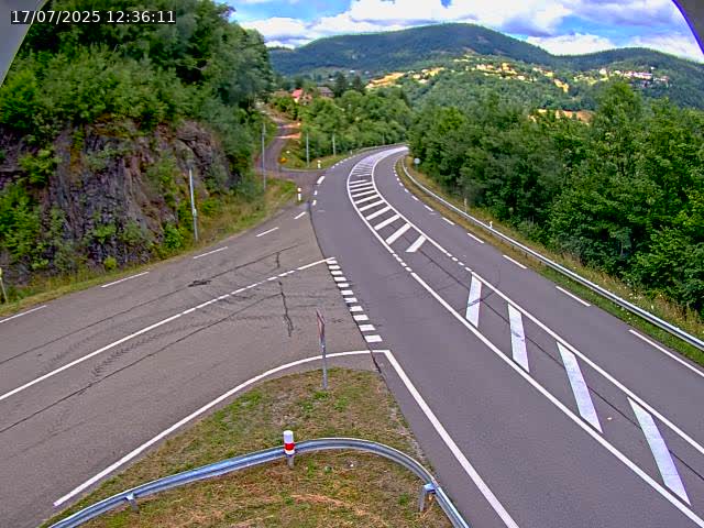Caméra autoroute France - N66, col du Bussang direction Remiremont