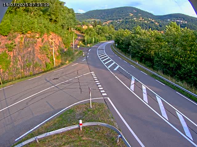 Caméra autoroute France - N66, col du Bussang direction Remiremont