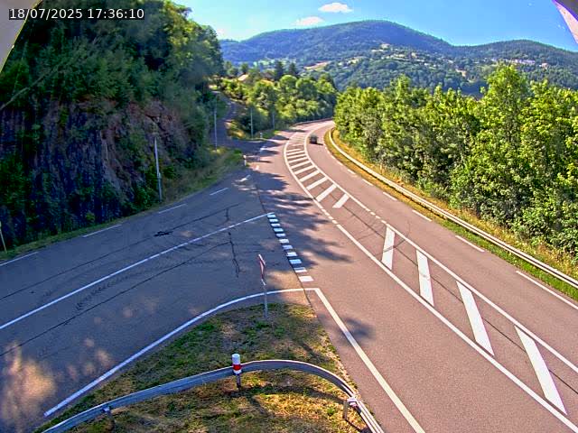 Caméra autoroute France - N66, col du Bussang direction Remiremont