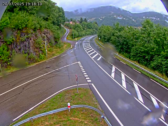 Caméra autoroute France - N66, col du Bussang direction Remiremont