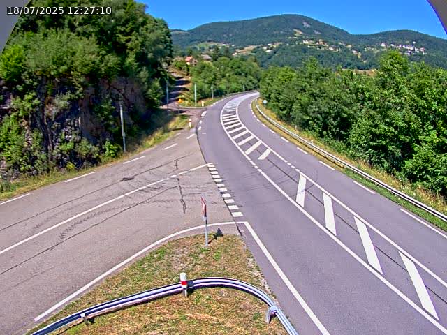 Caméra autoroute France - N66, col du Bussang direction Remiremont