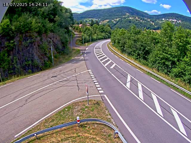 Caméra autoroute France - N66, col du Bussang direction Remiremont