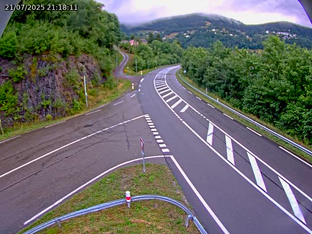 Caméra autoroute France - N66, col du Bussang direction Remiremont