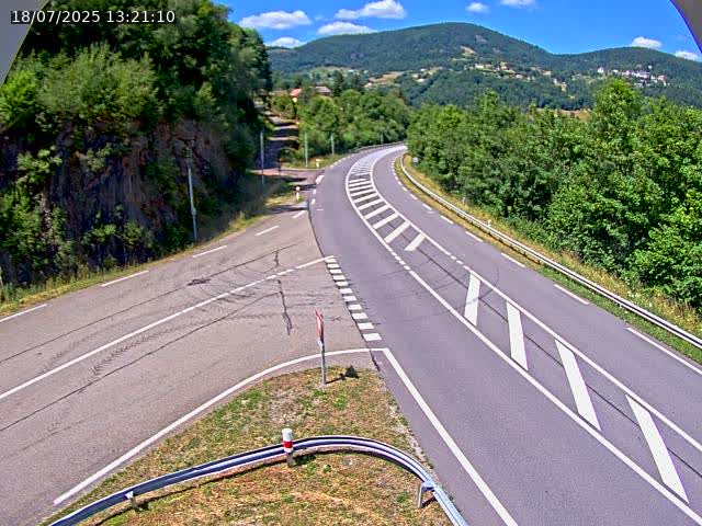 Caméra autoroute France - N66, col du Bussang direction Remiremont