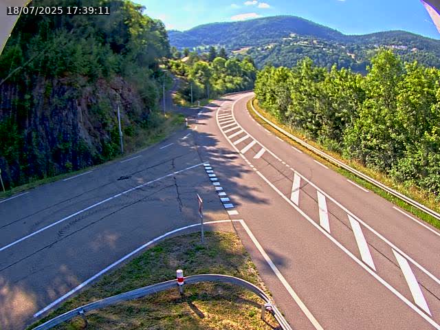Caméra autoroute France - N66, col du Bussang direction Remiremont