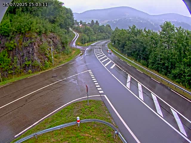 Caméra autoroute France - N66, col du Bussang direction Remiremont