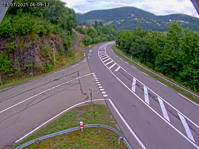 Caméra autoroute France - N66, col du Bussang direction Remiremont