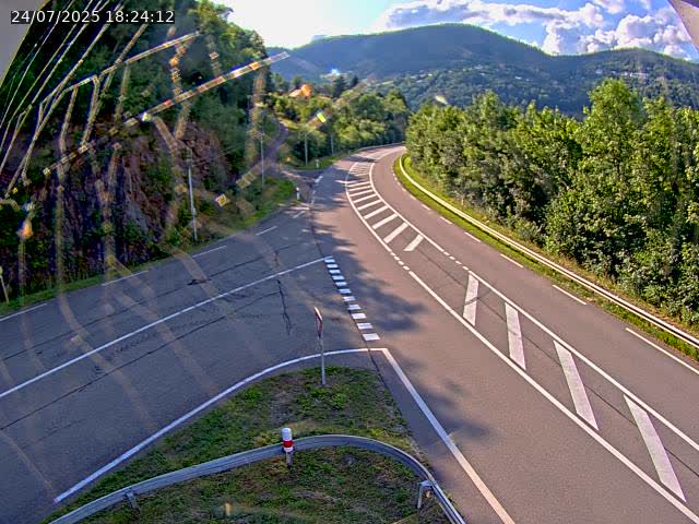 Caméra autoroute France - N66, col du Bussang direction Remiremont