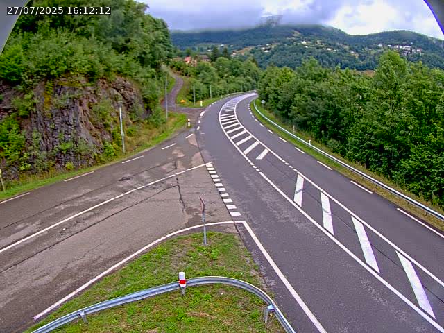 Caméra autoroute France - N66, col du Bussang direction Remiremont