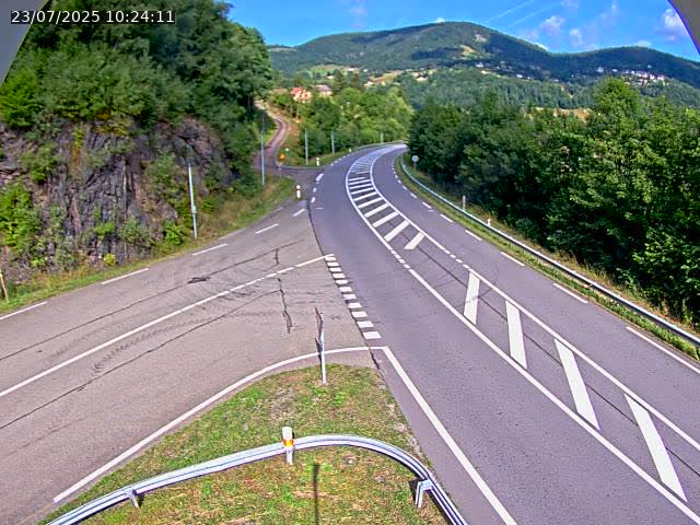 Caméra autoroute France - N66, col du Bussang direction Remiremont