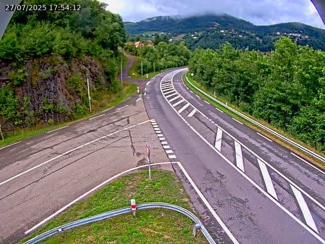 Caméra autoroute France - N66, col du Bussang direction Remiremont