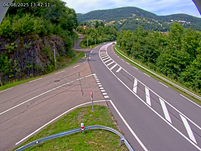 Caméra autoroute France - N66, col du Bussang direction Remiremont