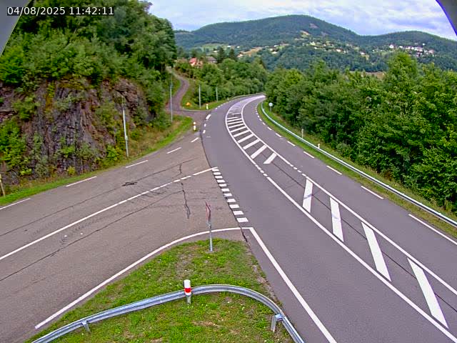 Caméra autoroute France - N66, col du Bussang direction Remiremont