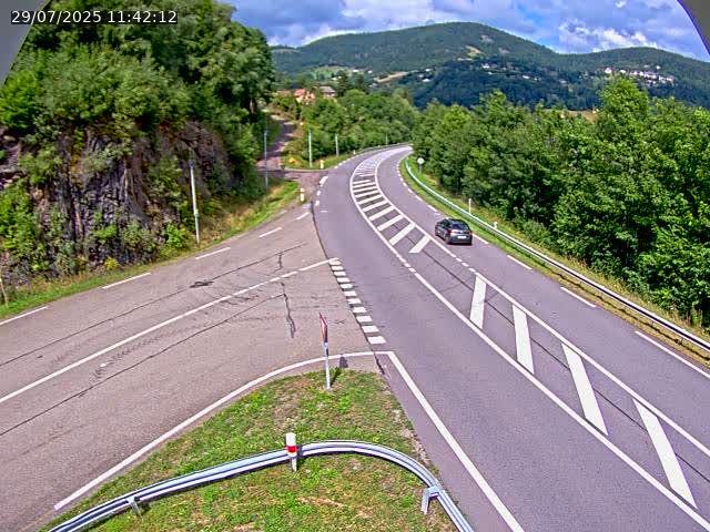 Caméra autoroute France - N66, col du Bussang direction Remiremont