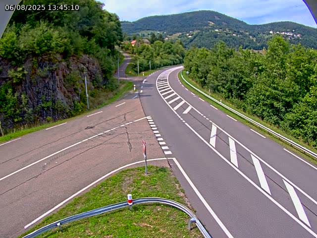 Caméra autoroute France - N66, col du Bussang direction Remiremont