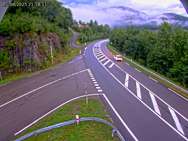 Caméra autoroute France - N66, col du Bussang direction Remiremont