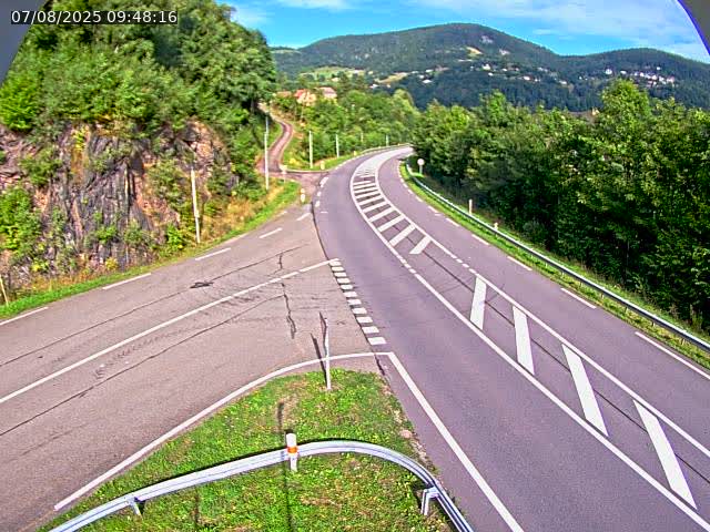 Caméra autoroute France - N66, col du Bussang direction Remiremont