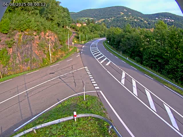 Caméra autoroute France - N66, col du Bussang direction Remiremont