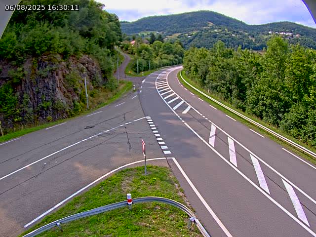 Caméra autoroute France - N66, col du Bussang direction Remiremont