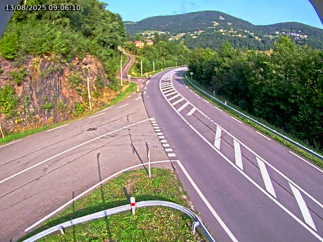 Caméra autoroute France - N66, col du Bussang direction Remiremont