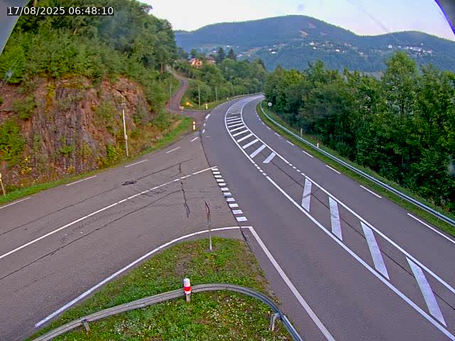 Caméra autoroute France - N66, col du Bussang direction Remiremont