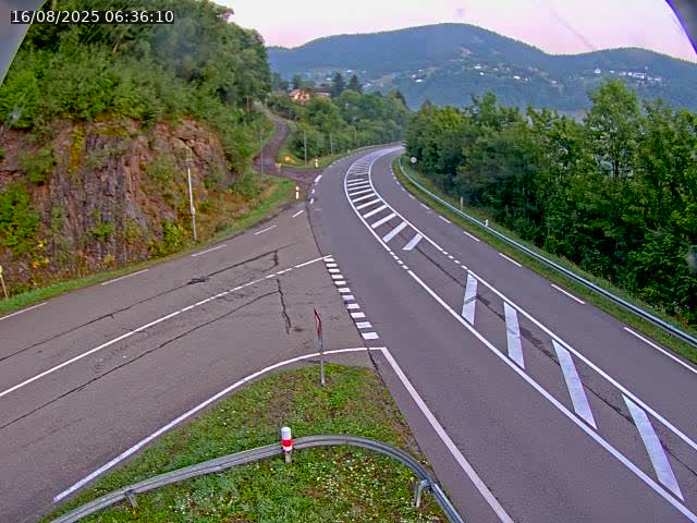Caméra autoroute France - N66, col du Bussang direction Remiremont