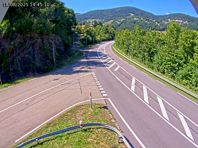 Caméra autoroute France - N66, col du Bussang direction Remiremont