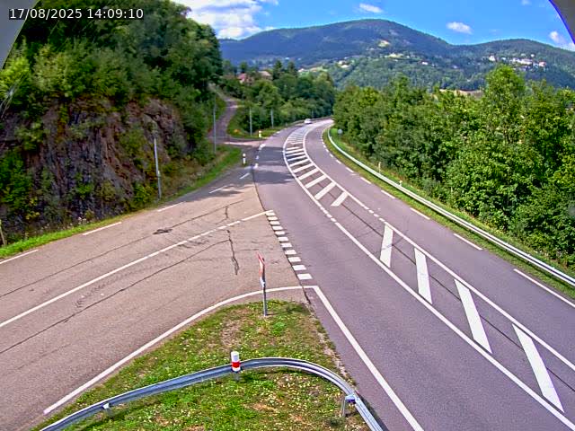 Caméra autoroute France - N66, col du Bussang direction Remiremont