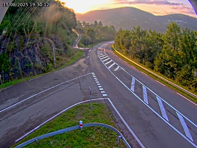 Caméra autoroute France - N66, col du Bussang direction Remiremont