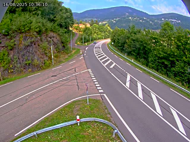 Caméra autoroute France - N66, col du Bussang direction Remiremont