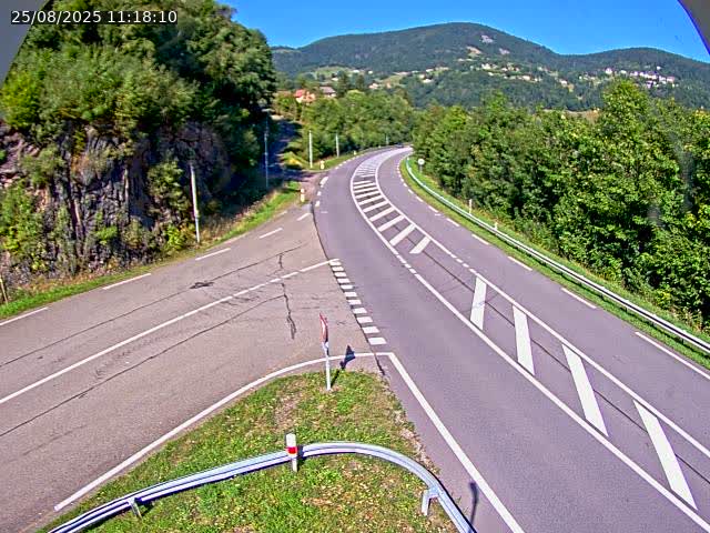 Caméra autoroute France - N66, col du Bussang direction Remiremont