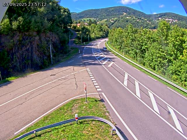 Caméra autoroute France - N66, col du Bussang direction Remiremont