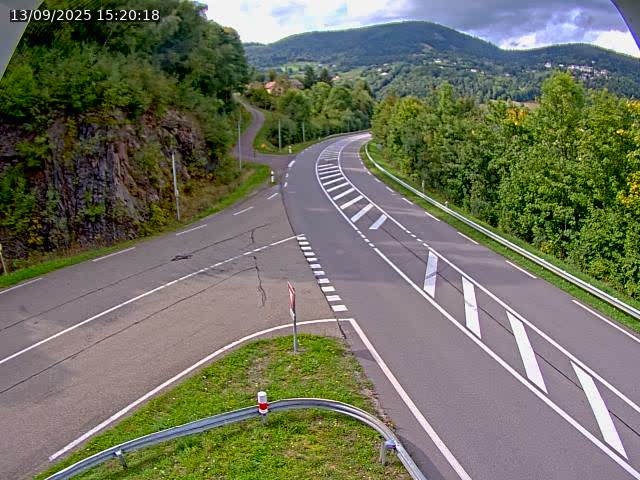 Caméra autoroute France - N66, col du Bussang direction Remiremont